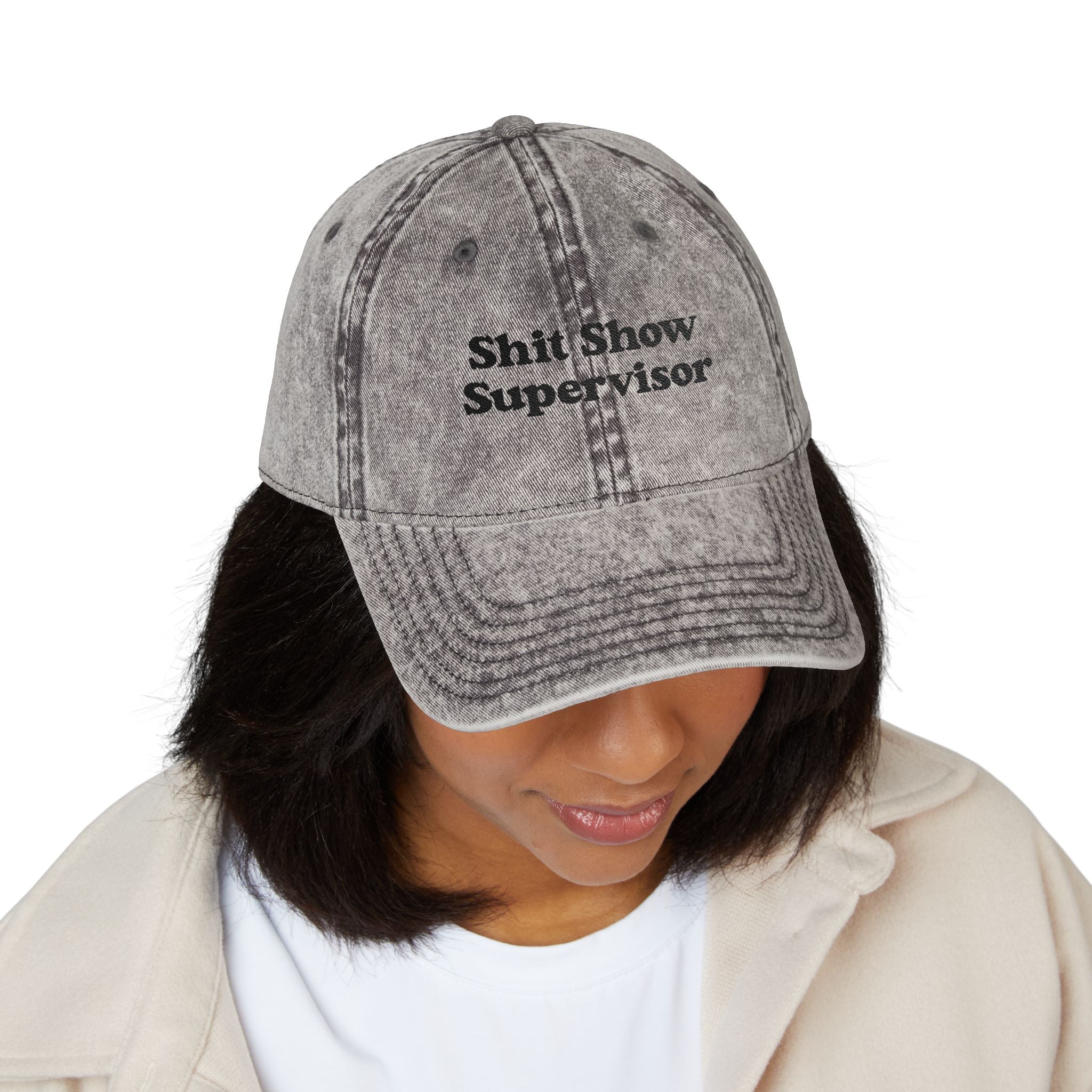 Shit Show Supervisor Embroidered Vintage Cap