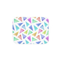 Colorful Watercolor Triangle Sherpa Blanket — Cozy Reversible Throw