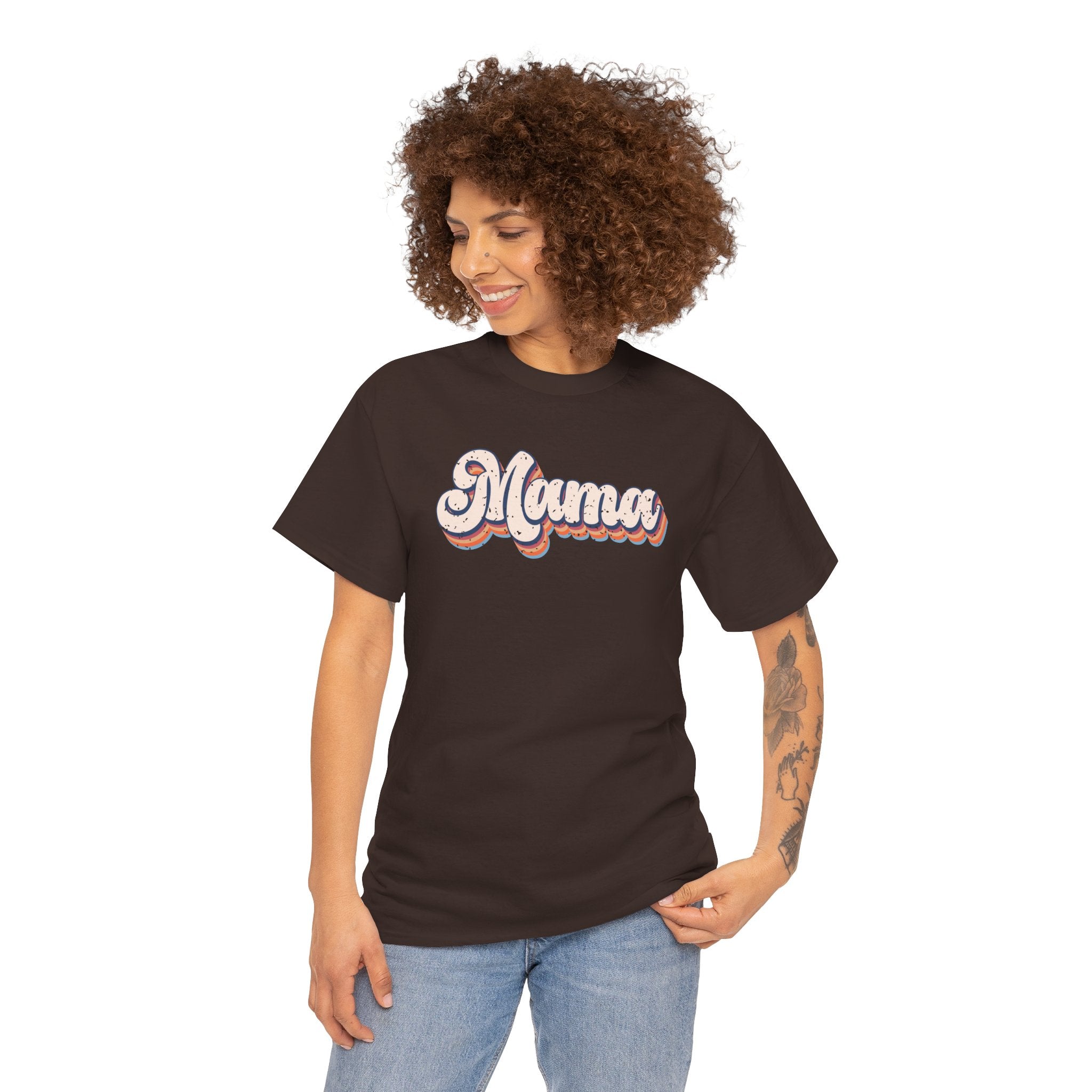 Mama Retro Cotton Tee