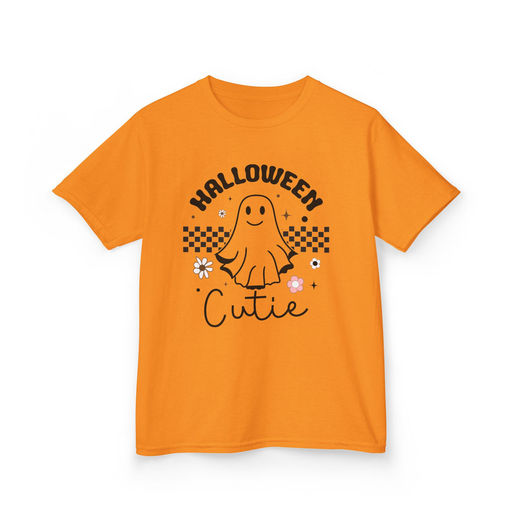 Kids Tee — "Halloween Cutie" Ghost Graphic Shirt