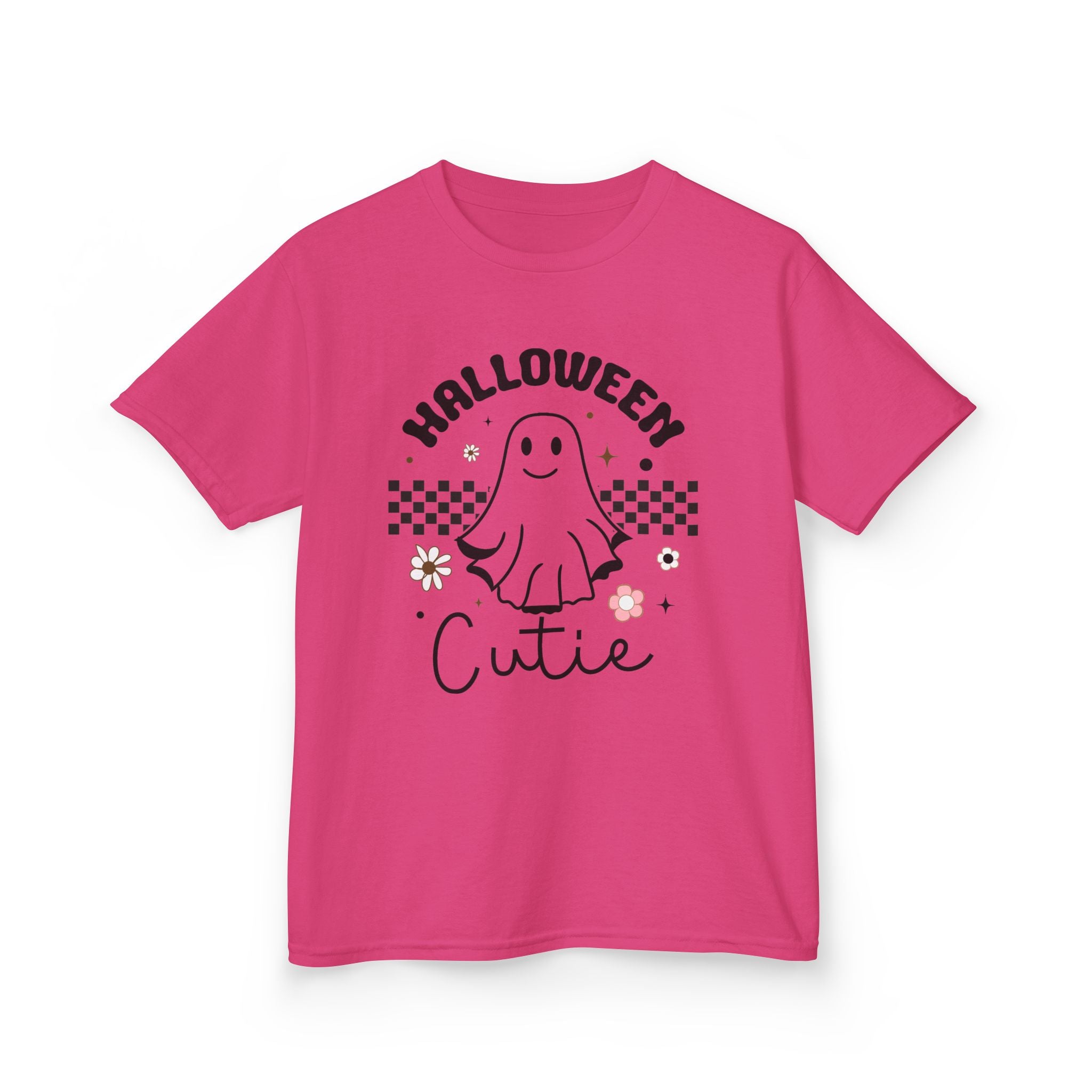 Kids Tee — "Halloween Cutie" Ghost Graphic Shirt
