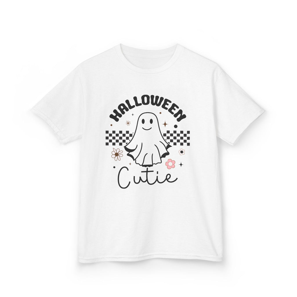 Kids Tee — "Halloween Cutie" Ghost Graphic Shirt