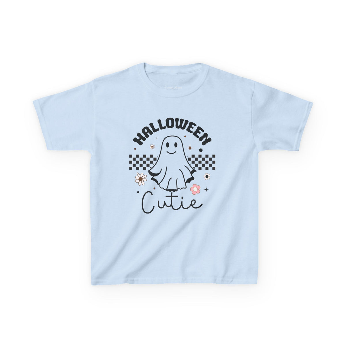 Kids Tee — "Halloween Cutie" Ghost Graphic Shirt