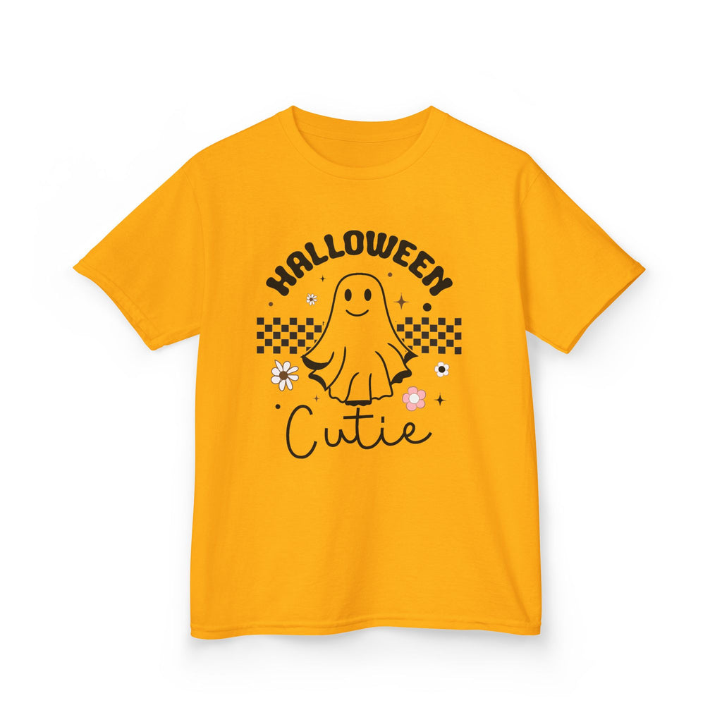 Kids Tee — "Halloween Cutie" Ghost Graphic Shirt