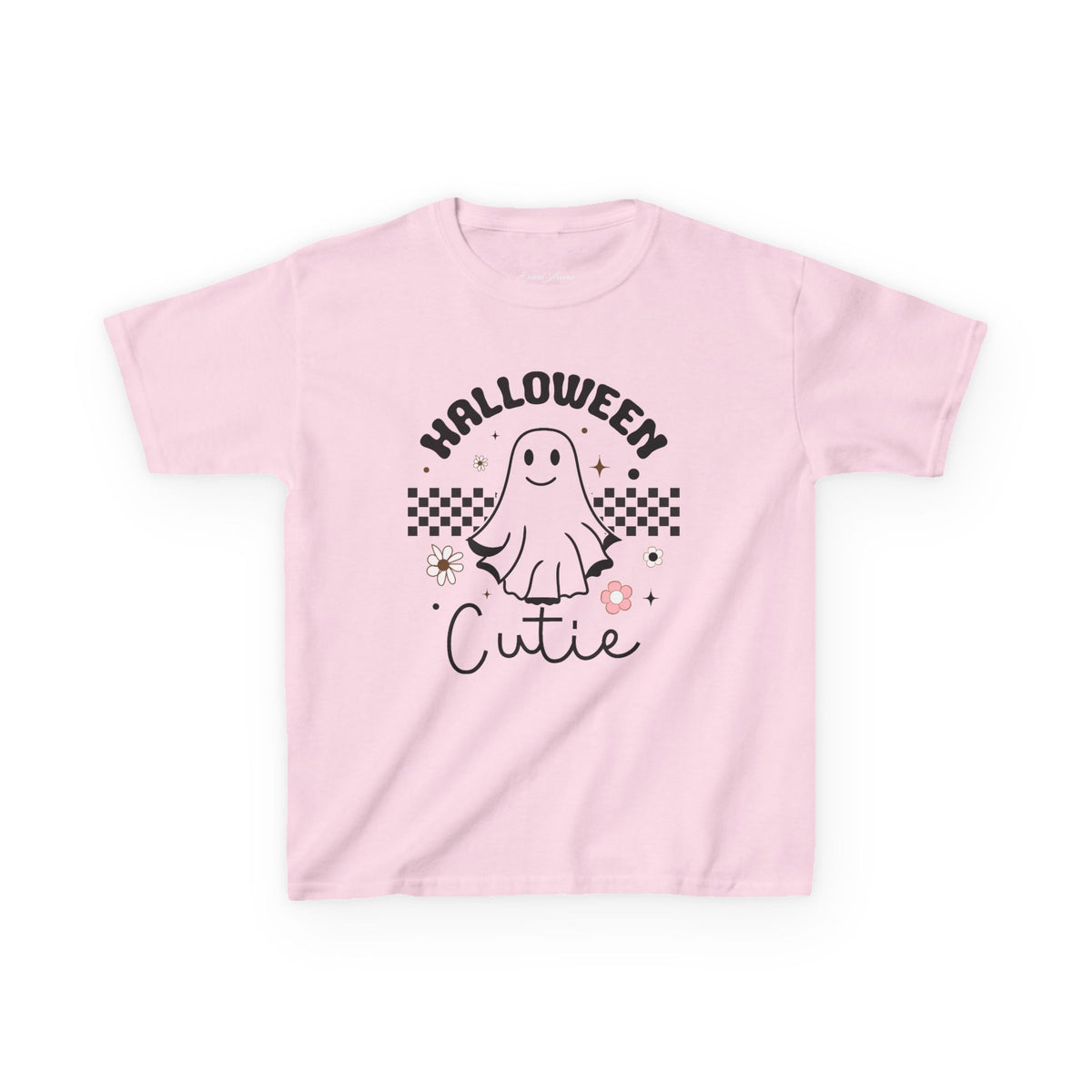 Kids Tee — "Halloween Cutie" Ghost Graphic Shirt