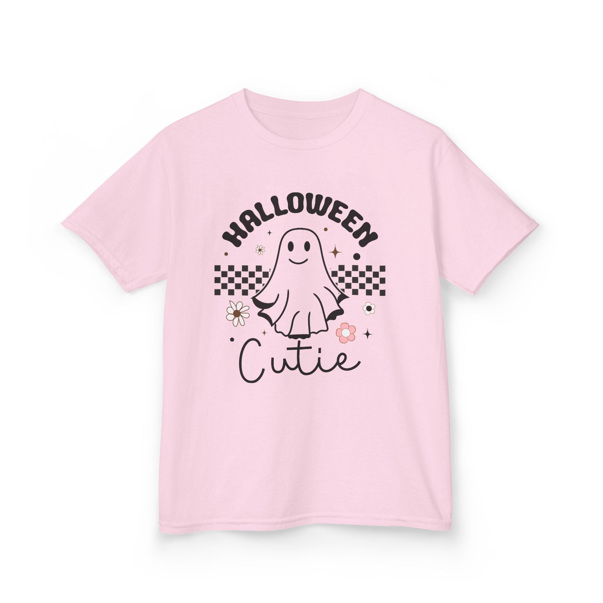 Kids Tee — "Halloween Cutie" Ghost Graphic Shirt