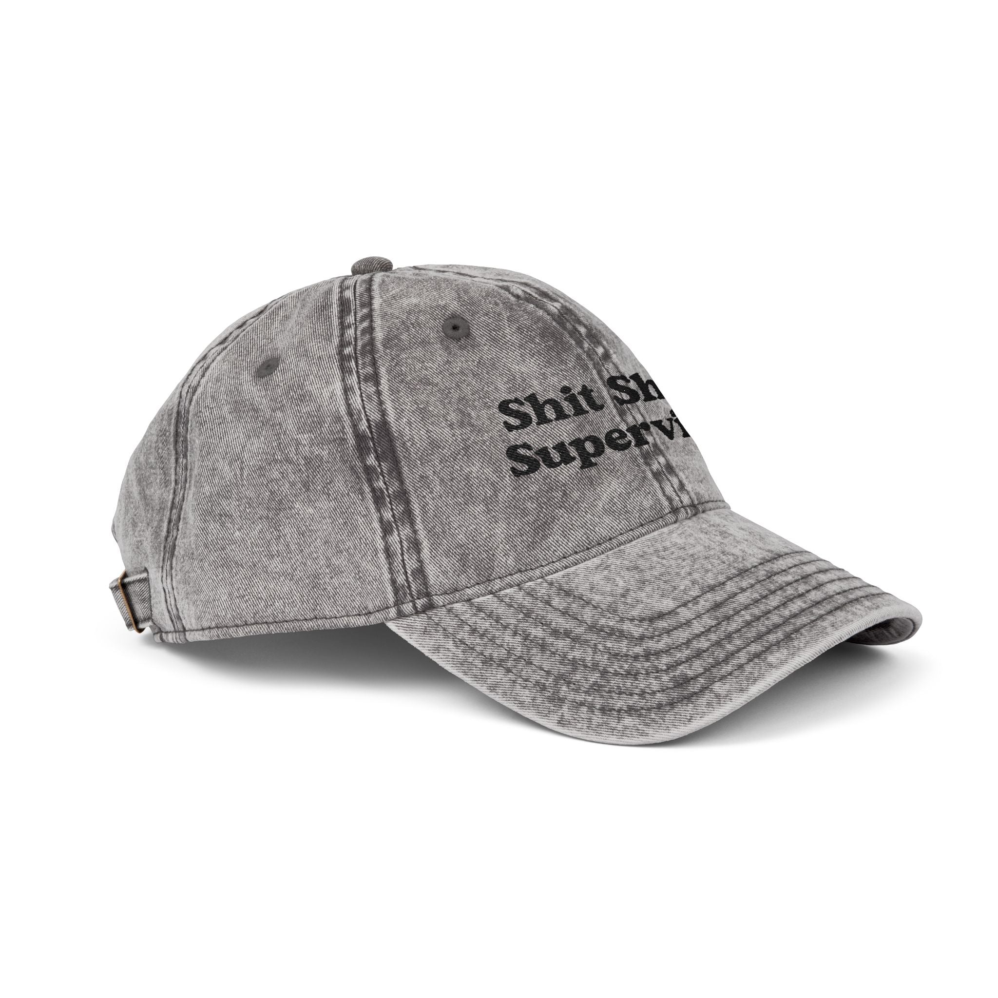 Shit Show Supervisor Embroidered Vintage Cap