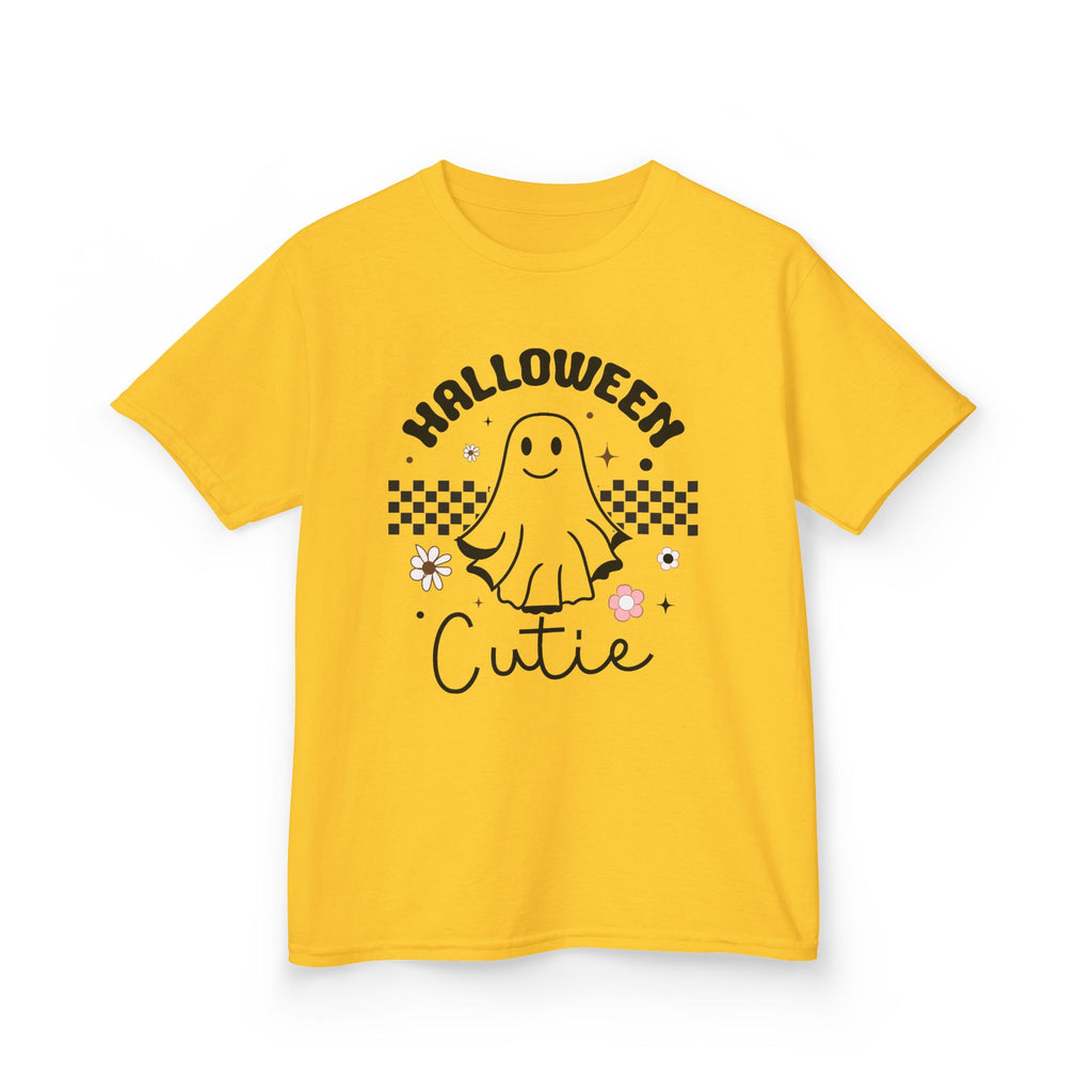Kids Tee — "Halloween Cutie" Ghost Graphic Shirt