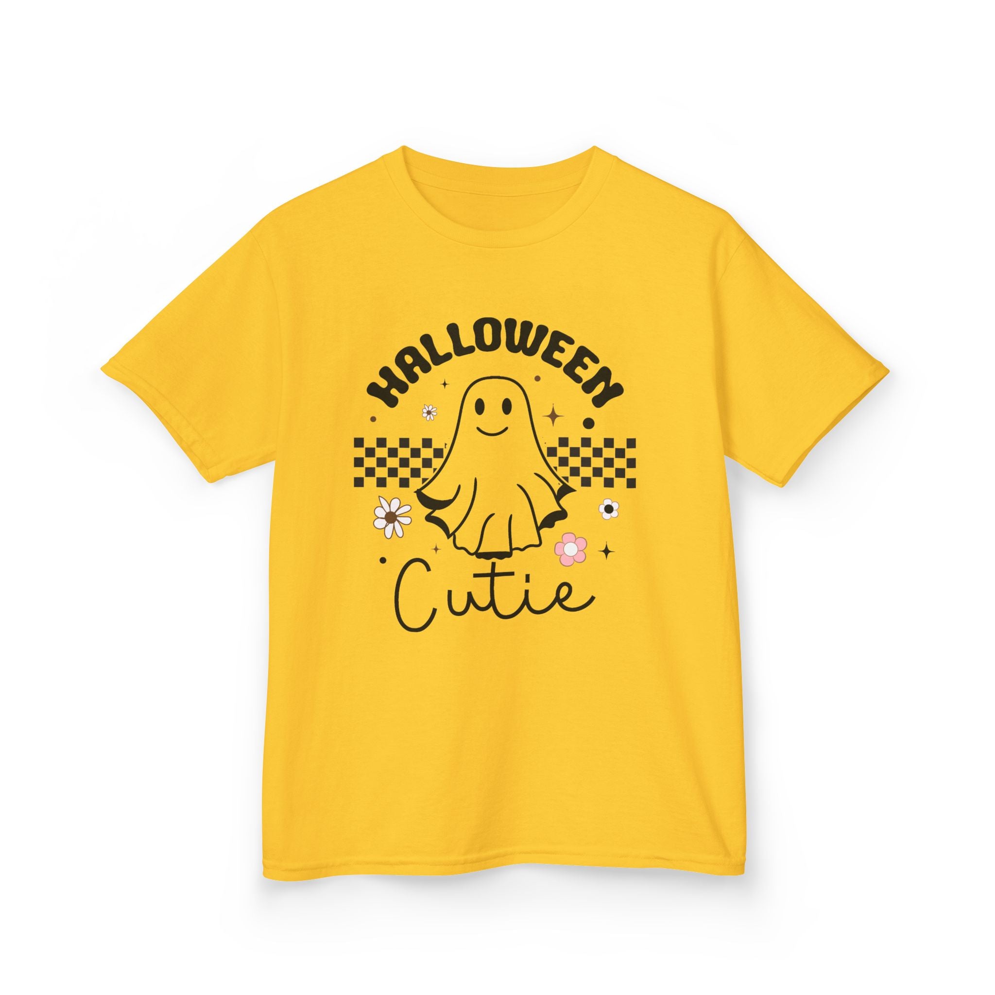 Kids Tee — "Halloween Cutie" Ghost Graphic Shirt