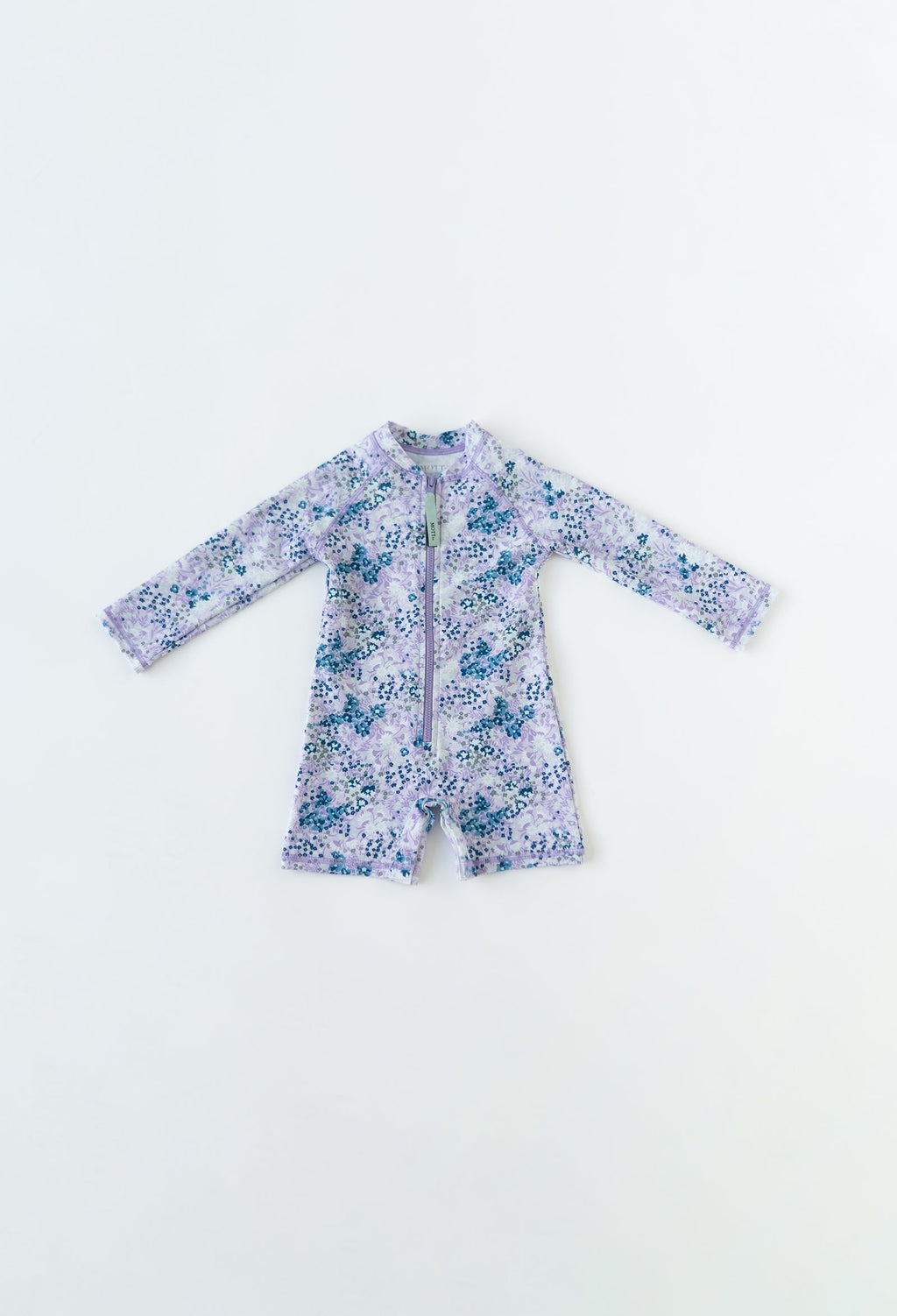 Mini Taylor | Baby Long Sleeve Sunsuit - Lavender Fields