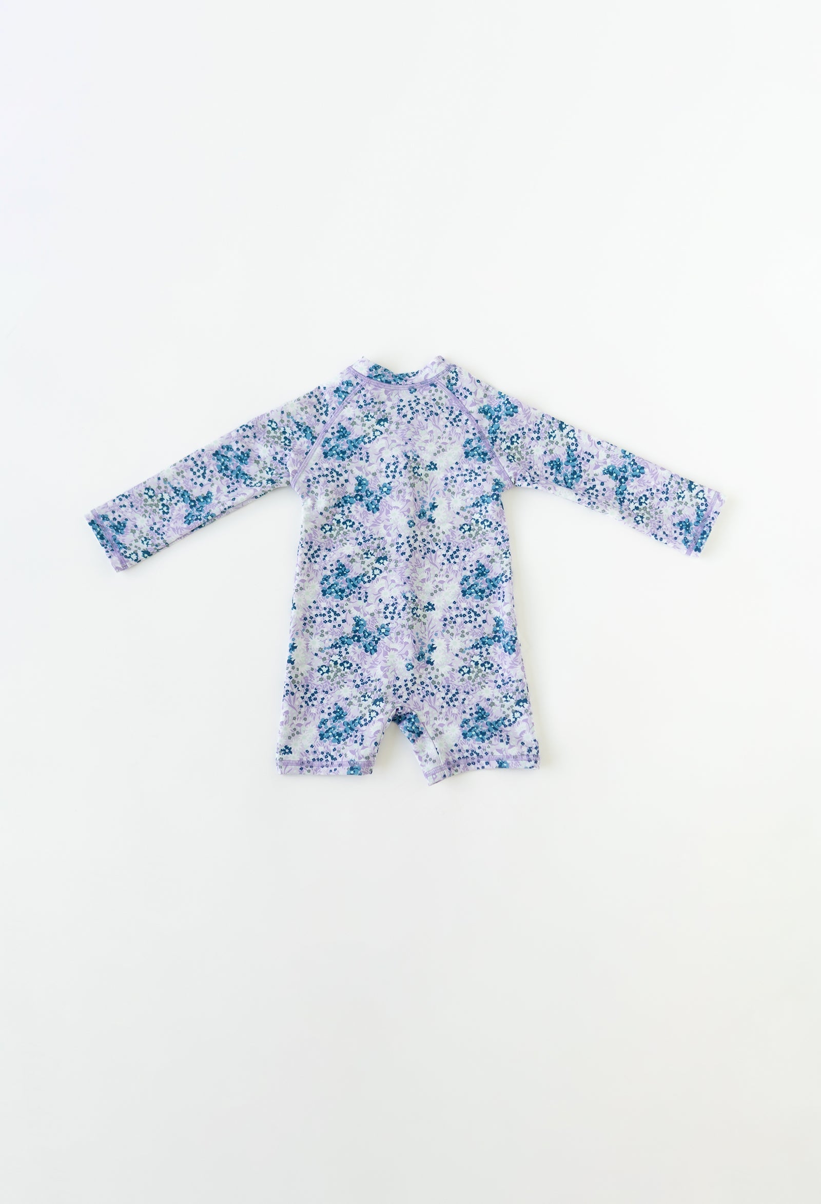 Mini Taylor | Baby Long Sleeve Sunsuit - Lavender Fields